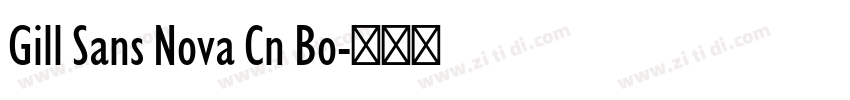 Gill Sans Nova Cn Bo字体转换